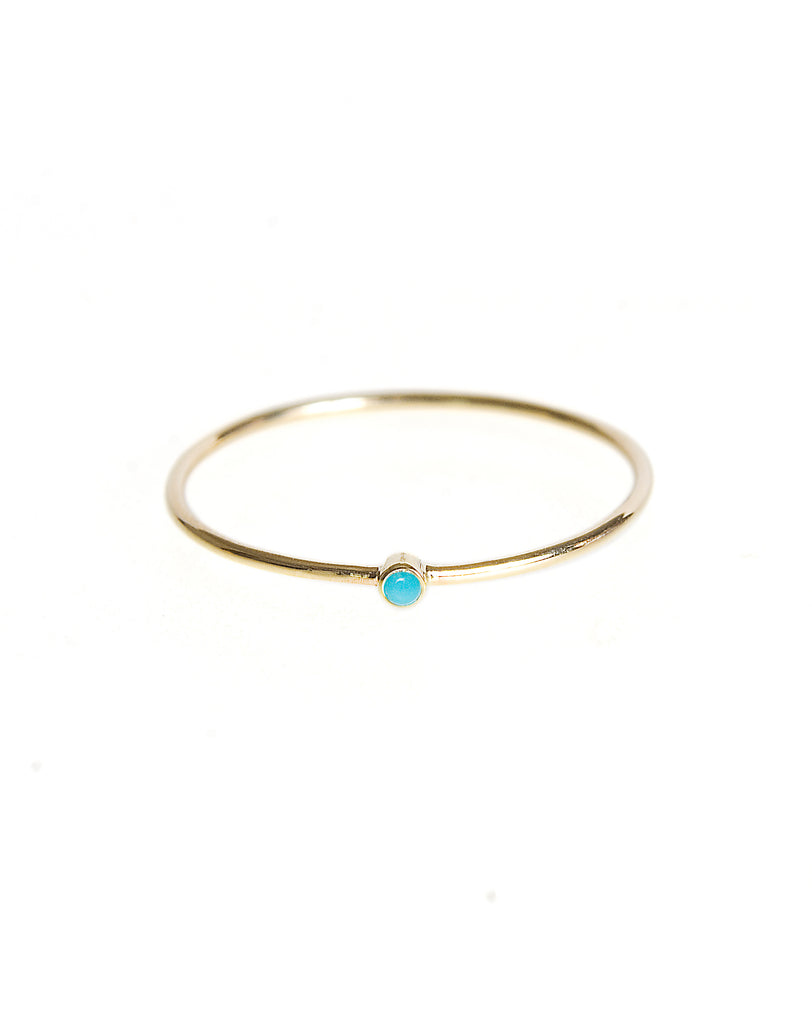 Stack ring with turquoise